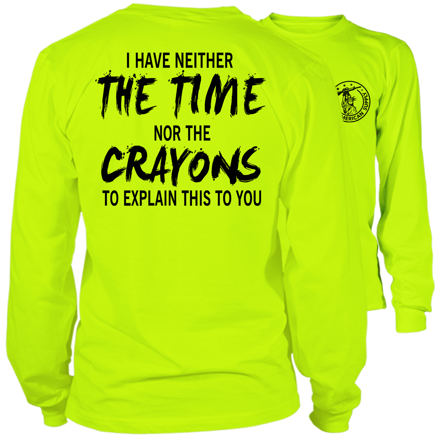 Crayons - Long Sleeve Hi-Vis Safety Shirt