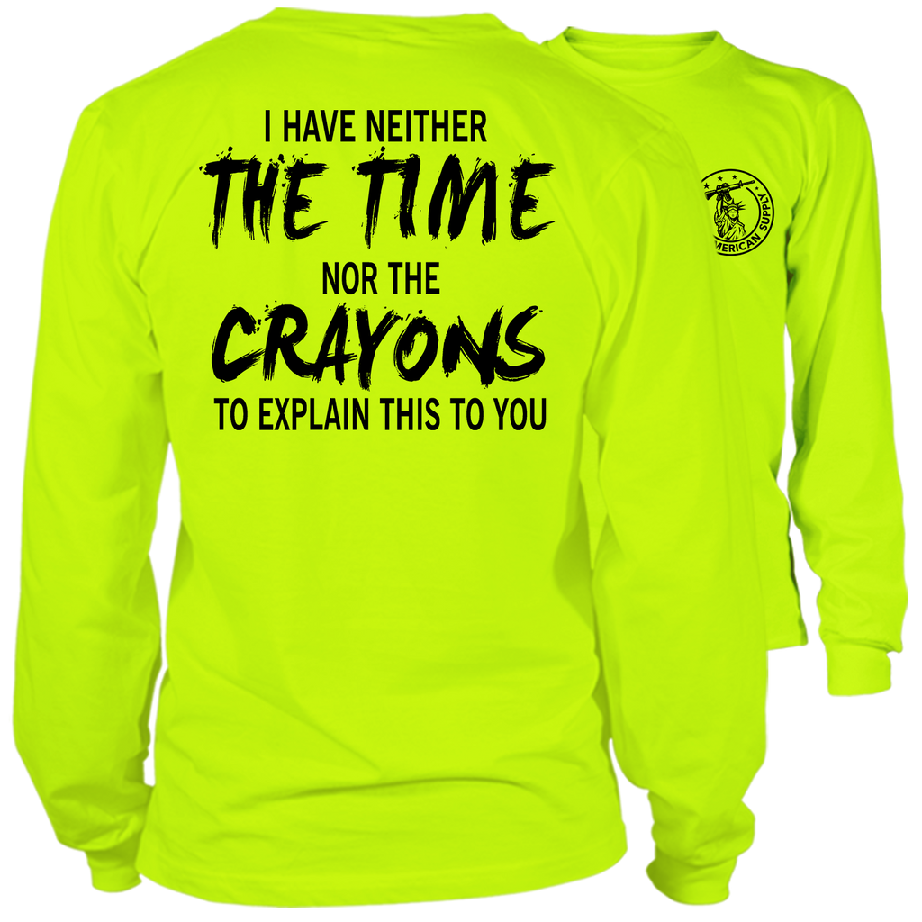Crayons - Long Sleeve Hi-Vis T-Shirt