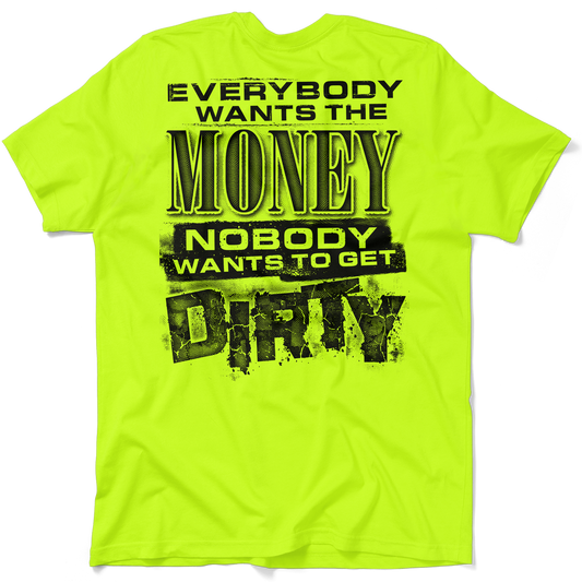 Dirty - Safety Yellow T-Shirt