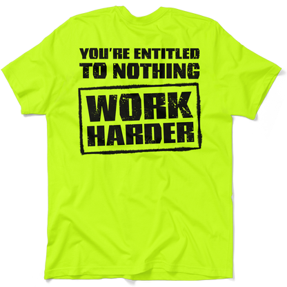 Entitled - Safety Yellow T-Shirt