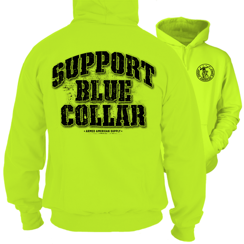 Support Blue Collar - Hi Vis Hoodie