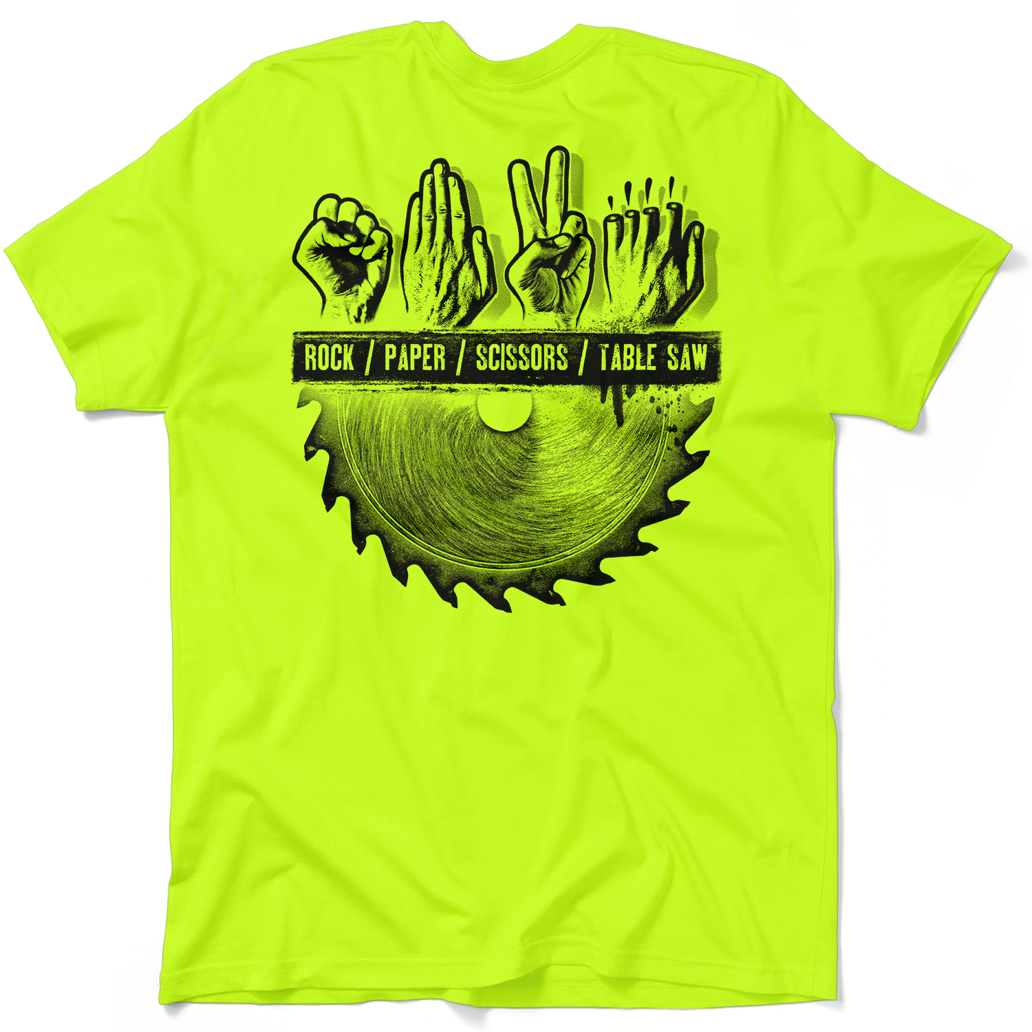 Table Saw - Safety Yellow T-Shirt