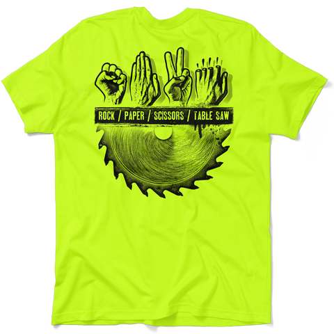 Table Saw - Safety Yellow T-Shirt