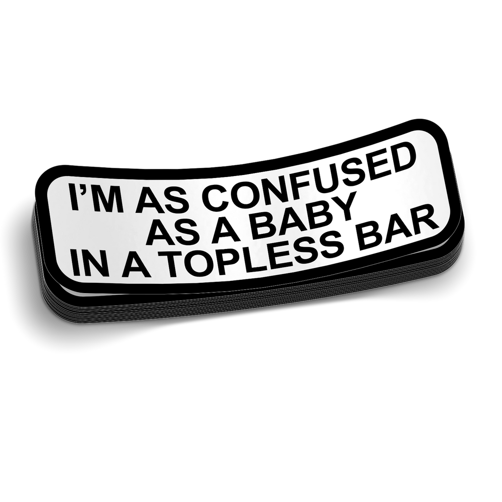 Topless Bar 6 Inch Decal