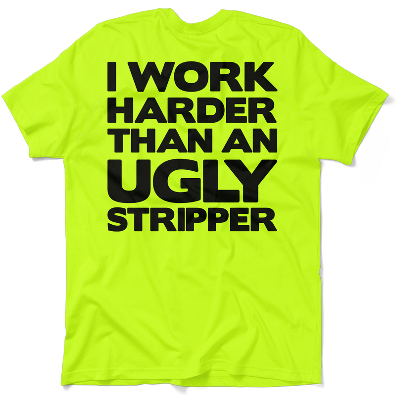 Work Harder - Safety Yellow T-Shirt
